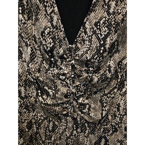 Veronica Beard Women's Snake Print Silk Mini Dress Size 8 Office Party - Picture 5 of 9